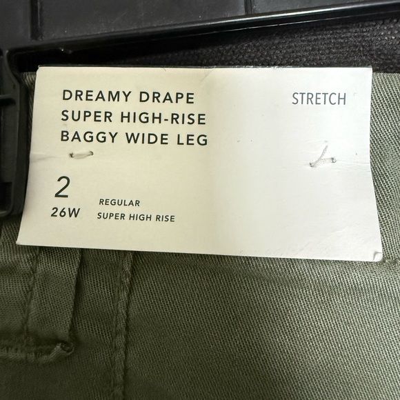 American Eagle Outfitters Olive Wide Leg Pants - Picture 3 of 5